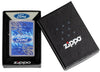 Ford Flame Logo Street Chrome™ Windproof Lighter in its packaging