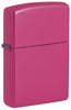 Zippo Lighter Front View ¾ Angle Soft Pink Frequency Base Model