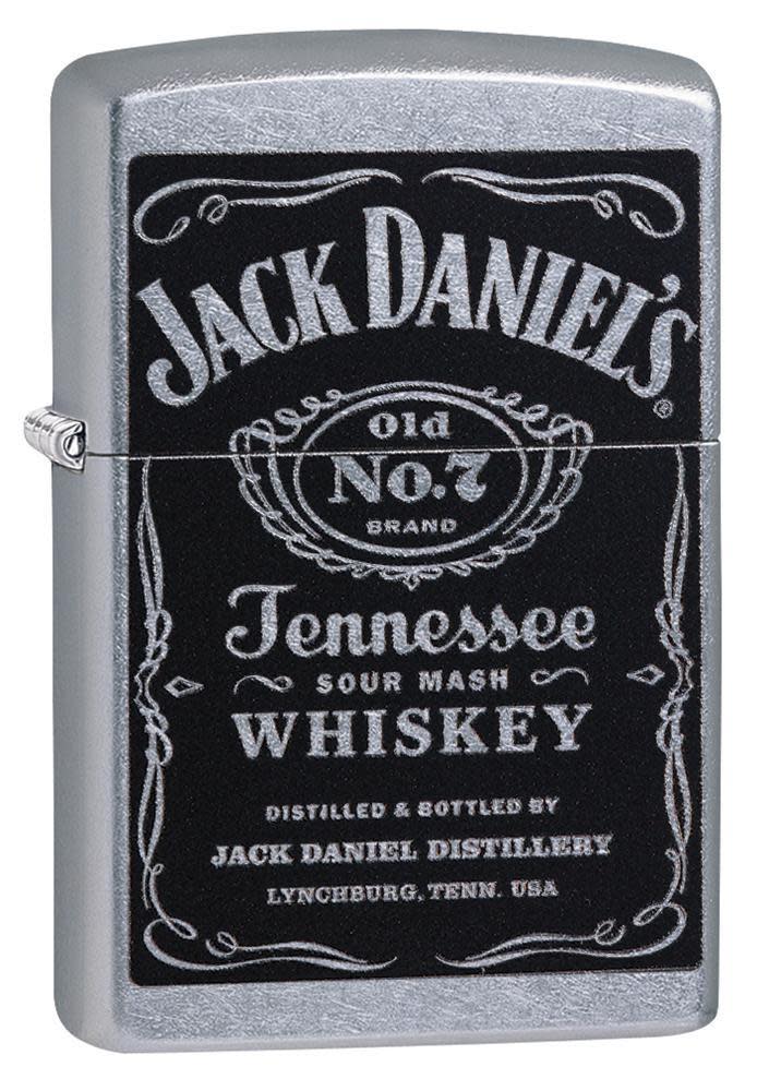 Front view of the Jack Daniel's Tennessee Whiskey Street Chrome Design shot at a 3/4 angle