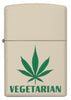 Vegetarian Marijuana Leaf Design Windproof Lighter