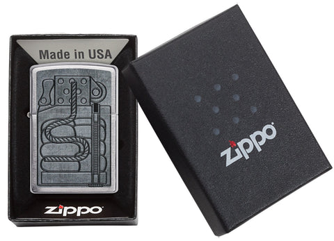 Insides of a Zippo