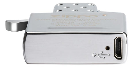 Bottom view of Zippo Arc Insert, showing the charging input
