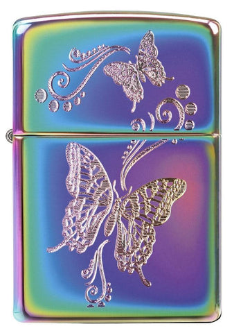 Butterfly Multi Color Lighter Front View