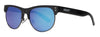 Classic Semi-Rimless Sunglasses with Blue-Flash Lenses