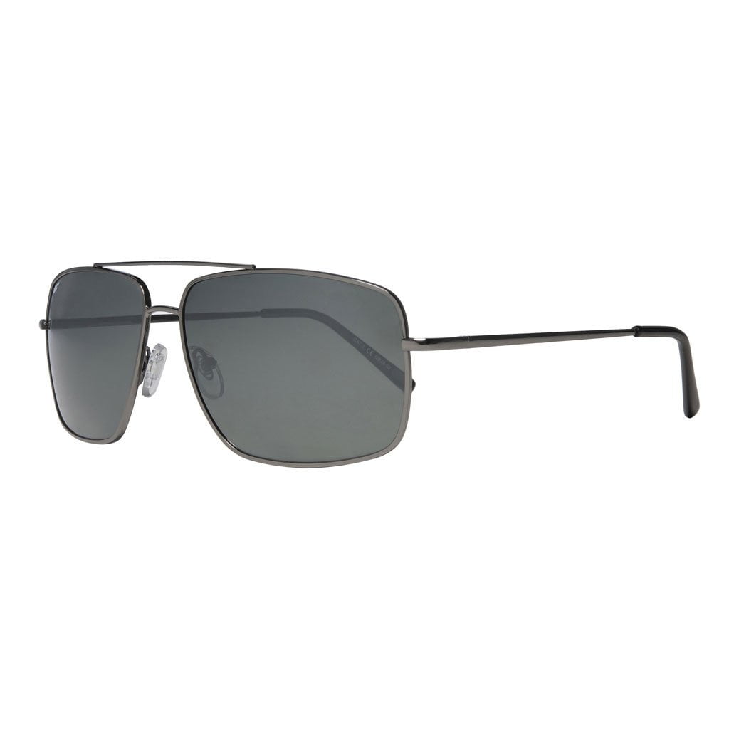 Black Rectangle Pilot Sunglasses