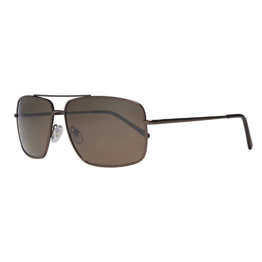 Bronze Pilot Rectangle Sunglasses