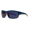 Full Frame Blue & Orange Wrap Sunglasses