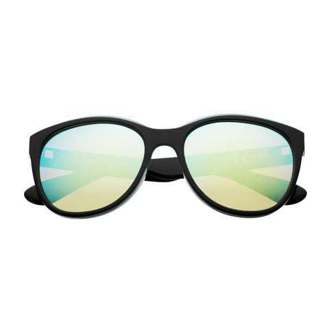 Reflective Green Polarized Oversized Sunglasses
