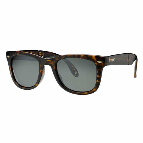 Dark Brown Polarized Folding Sunglasses