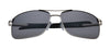 Silver Polarized Pilot Sunglasses