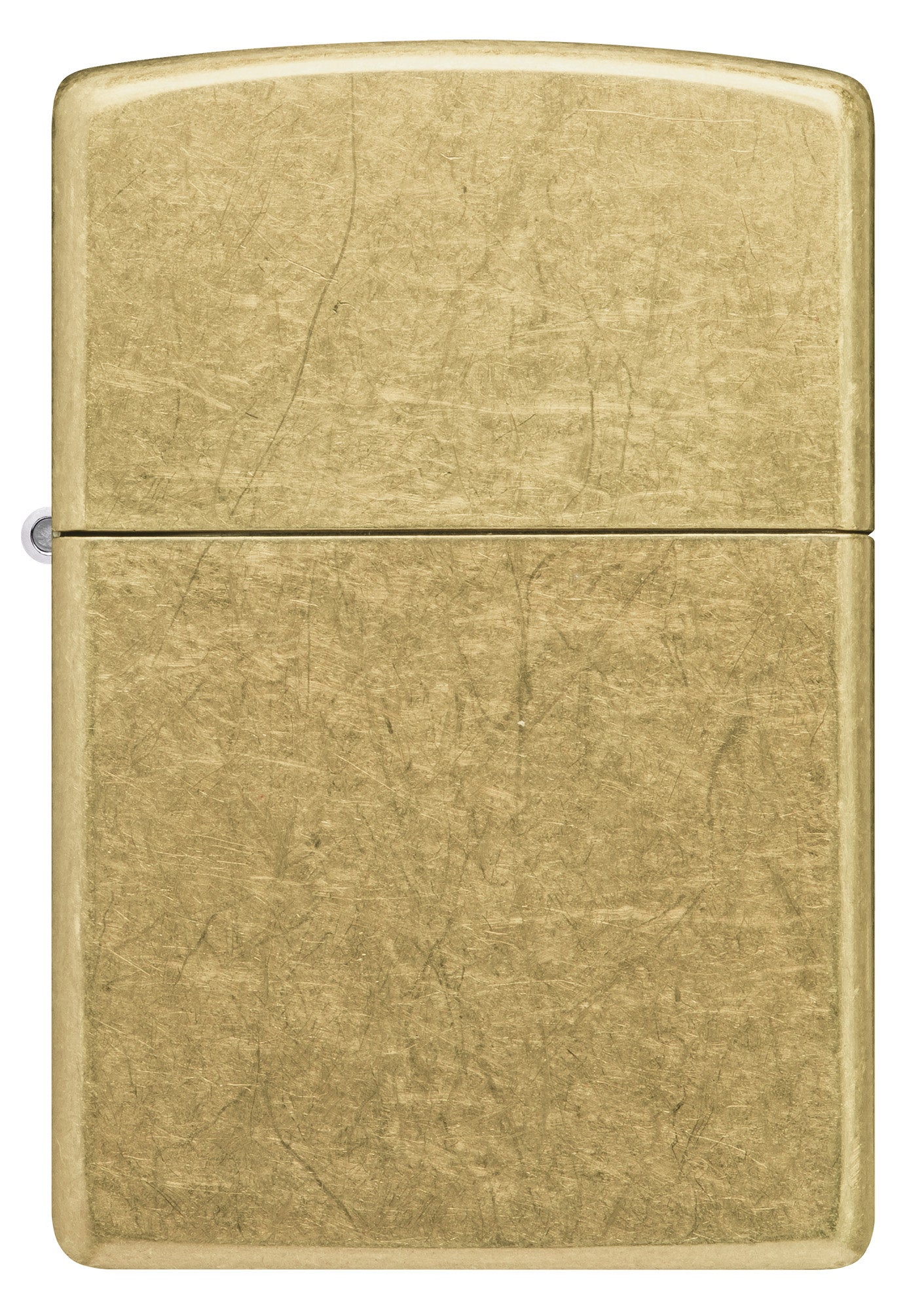 Front view of Zippo Street Brass Classic Windproof Lighter.