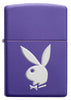 Front Shot of Playboy Texture Purple Matte Windproof Lighter