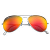 Front view of the Red Flash Pilot/Aviator Sunglasses closed