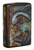 Back shot of Pirate Coin 540 Color Design Windproof Lighter standing at a 3/4 angle