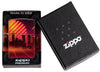 Zippo Cyber City Design 540 Color Matte Windproof Lighter  in its packaging.