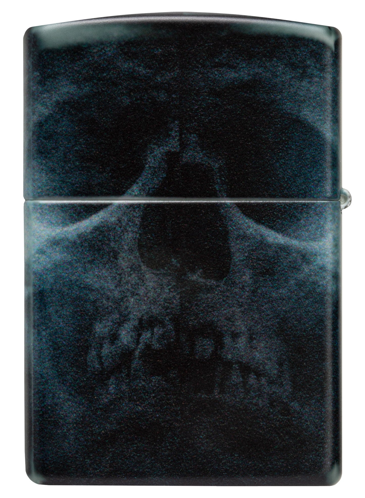 Back shot of Zippo Compass Ghost Design 540 Glow in the Dark Windproof Lighter.