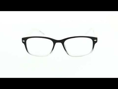 Black and white reading glasses (+2.00)