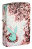 Front shot of Playboy Teal 540 Color Design Windproof Lighter standing at a 3/4 angle.