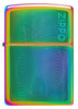 Front view of Zippo Dimensional Flame Design Multi Color Windproof Lighter.