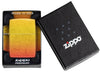 Ombre Orange Yellow 540 Fusion Windproof Lighter in its packaging.