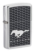 Front shot of Ford Mustang Windproof Lighter standing at a 3/4 angle