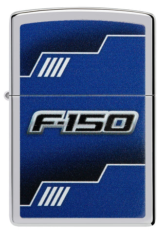 Front shot of Ford F150 Truck High Polish Chrome Windproof Lighter.