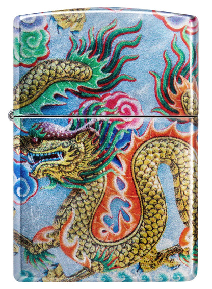 Front shot of Zippo Dragon Design 540 Fusion Windproof Lighter.