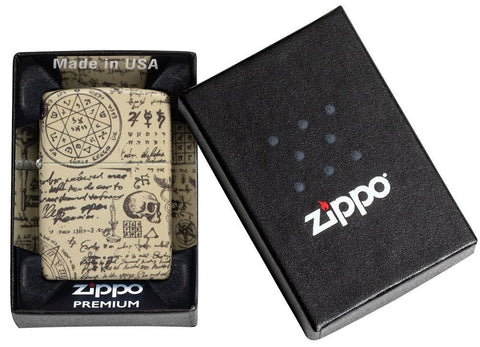 Zippo Alchemy 540 Color Design Pocket Lighter in its packaging.