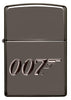 Front of James Bond 007 Armor® High Polish Black Ice Windproof Lighter