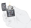 Anne Stokes Gothic Guardian Emblem Black Matte Windproof Lighter in its packaging.