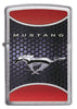 Front view of Ford Mustang Brushed Chrome Windproof Lighter.